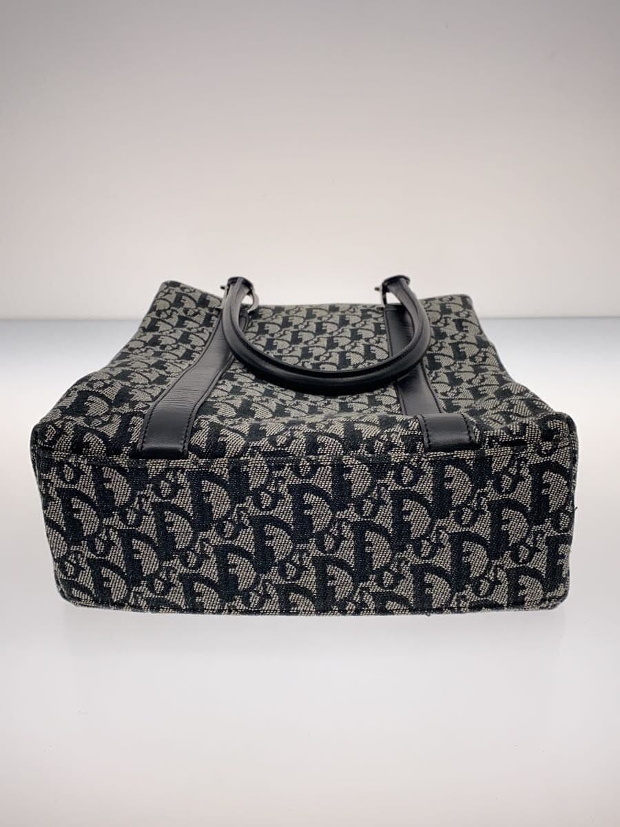 Christian Dior Trotter Misshapen With Stain Tote Bag Canvas GRY All Over Pattern bo c 0092 4