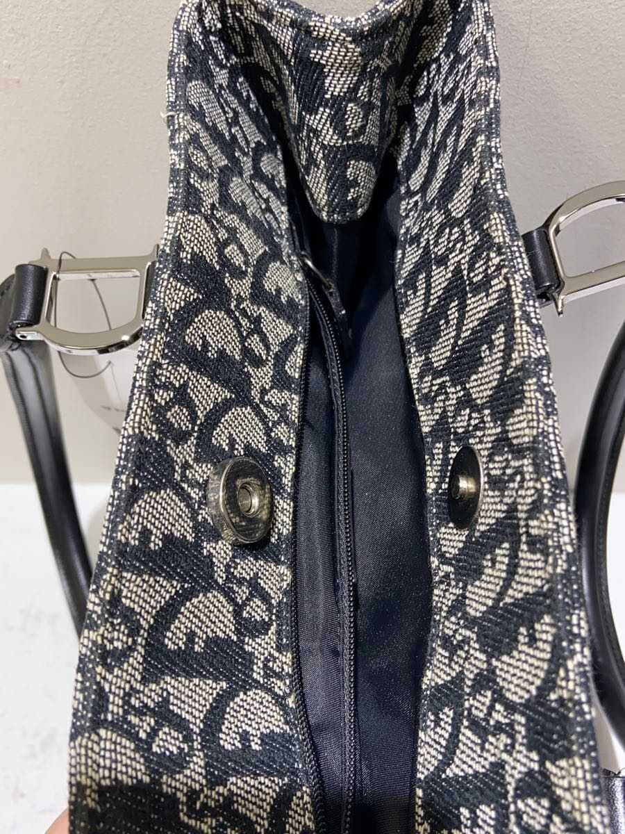 Christian Dior Trotter Misshapen With Stain Tote Bag Canvas GRY All Over Pattern bo c 0092 8