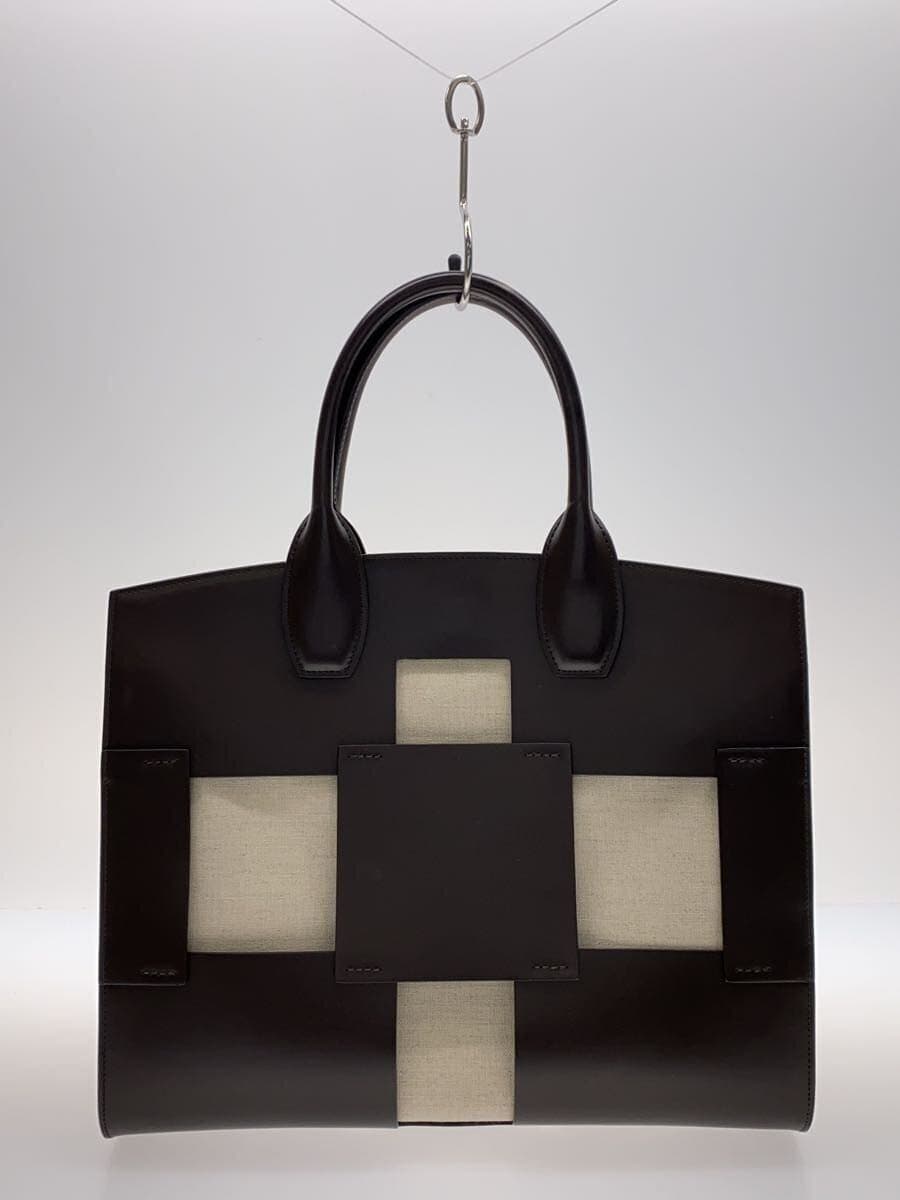 Salvatore Ferragamo Studio Box Handbag Leather BRW 3