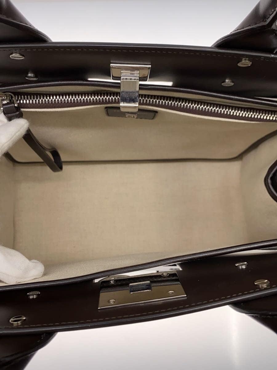 Salvatore Ferragamo Studio Box Handbag Leather BRW 6