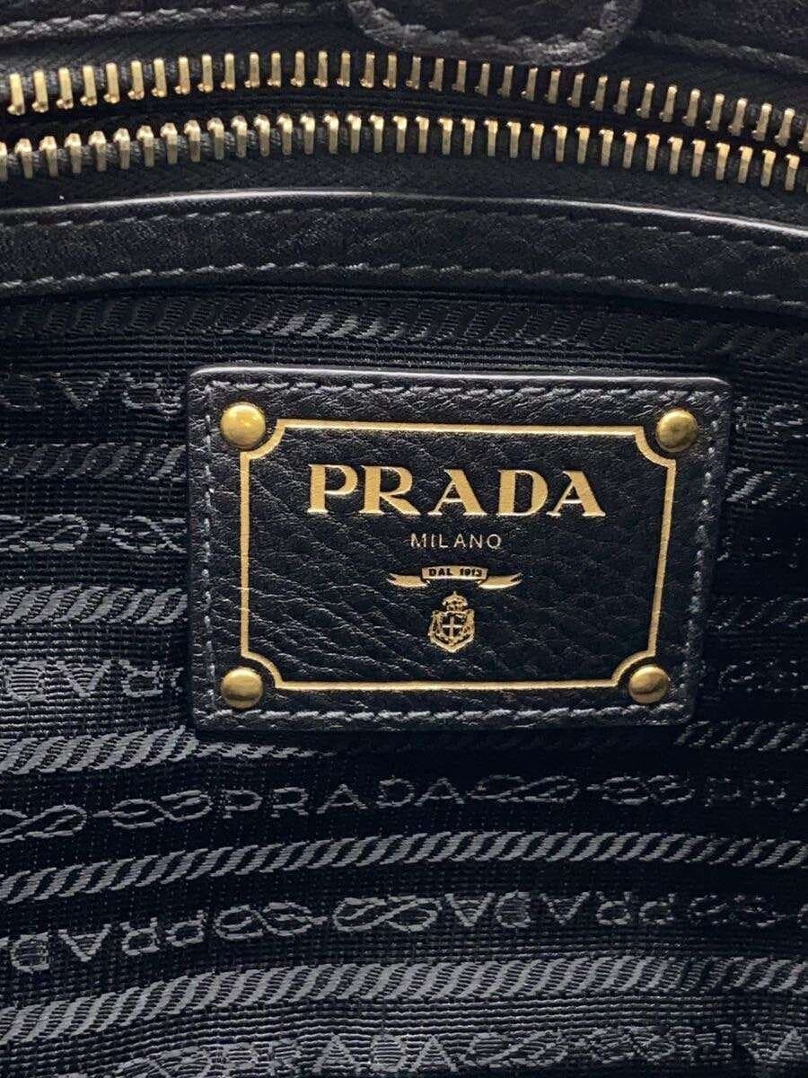 PRADA Bottom Soil Hardware With Scratches Tote Bag Nylon BLK BR4635 5