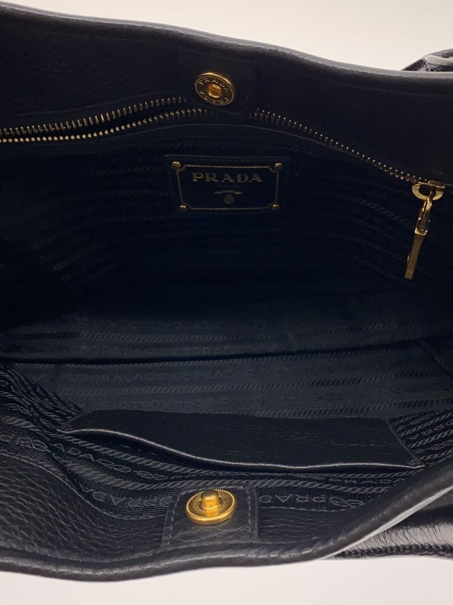PRADA Bottom Soil Hardware With Scratches Tote Bag Nylon BLK BR4635 6