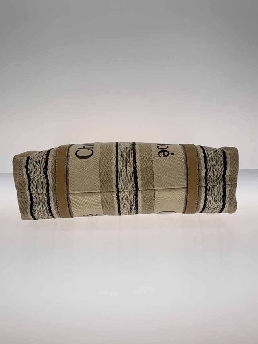 Chloe Woody Medium Tote Bag Canvas CRM 4