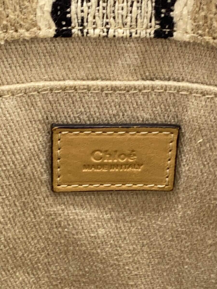 Chloe Woody Medium Tote Bag Canvas CRM 5