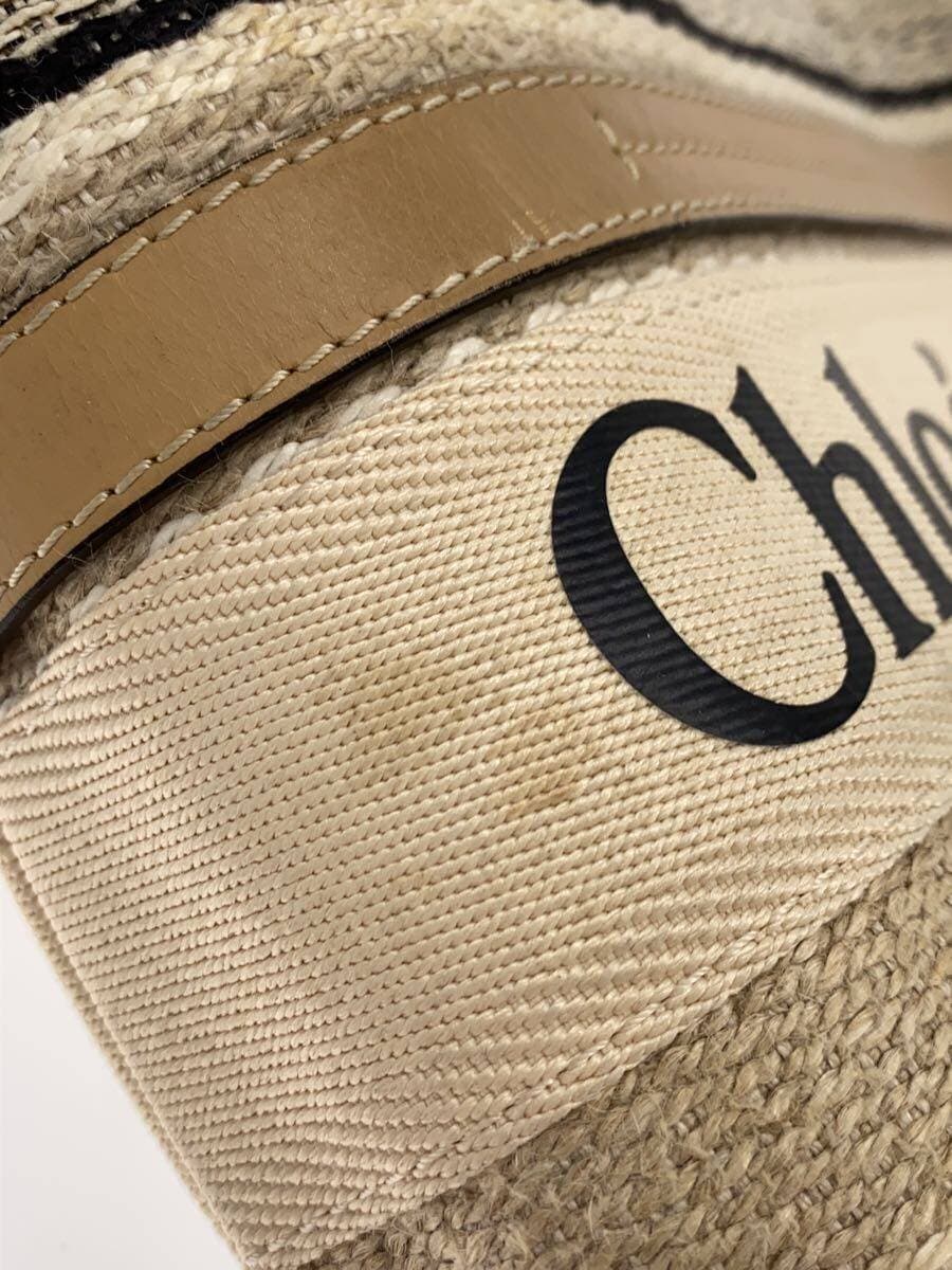Chloe Woody Medium Tote Bag Canvas CRM 7