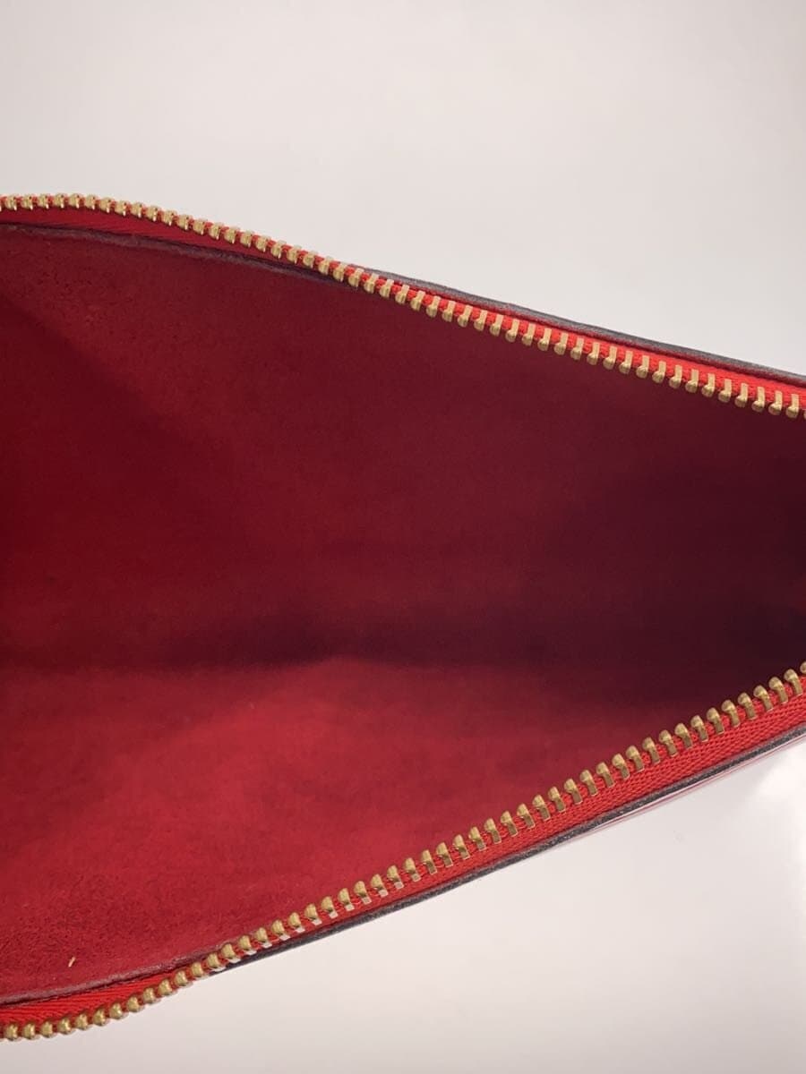 LOUIS VUITTON Pochette Accessoires Epi Side With Stain Pouch Leather RED M40776 6