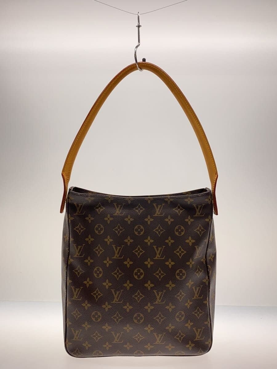 LOUIS VUITTON Lu ping GM Overall Stain Leather Crack Tote Bag PVC Monogram M51145 3