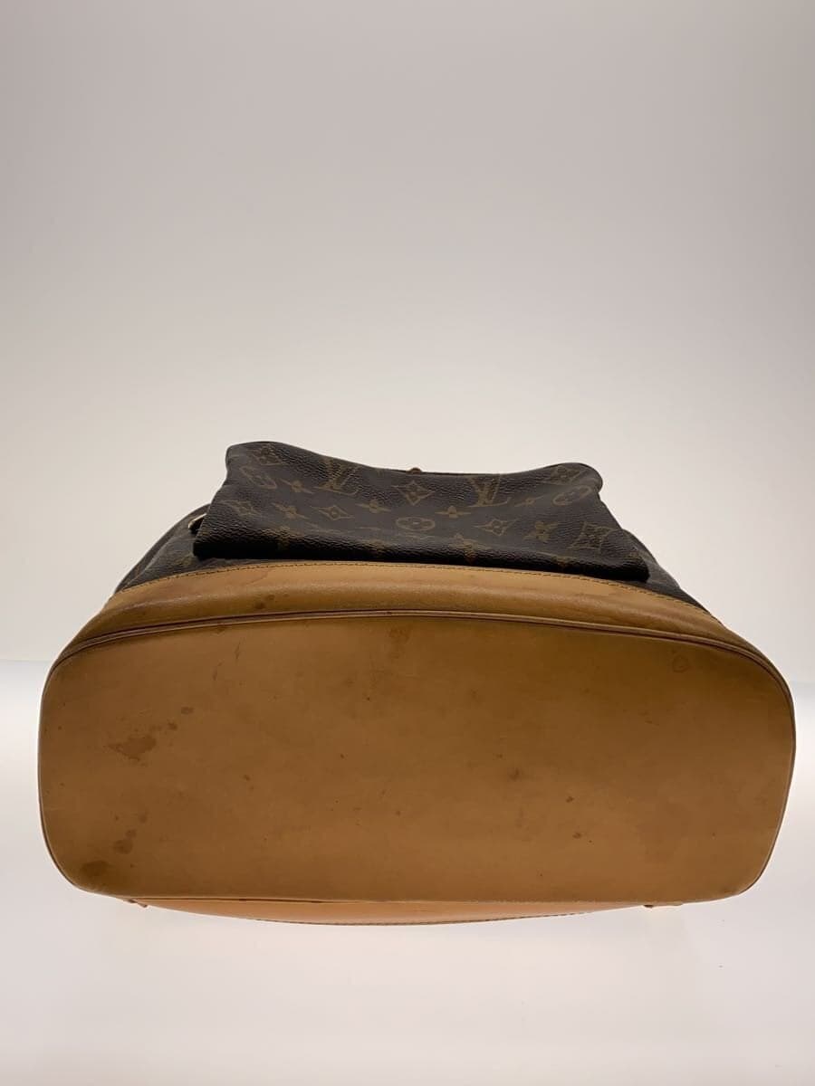 LOUIS VUITTON Montsouris Soil Stain Hardware Scratch Leather Crack Backpack PVC BRW Monogram M51135 4