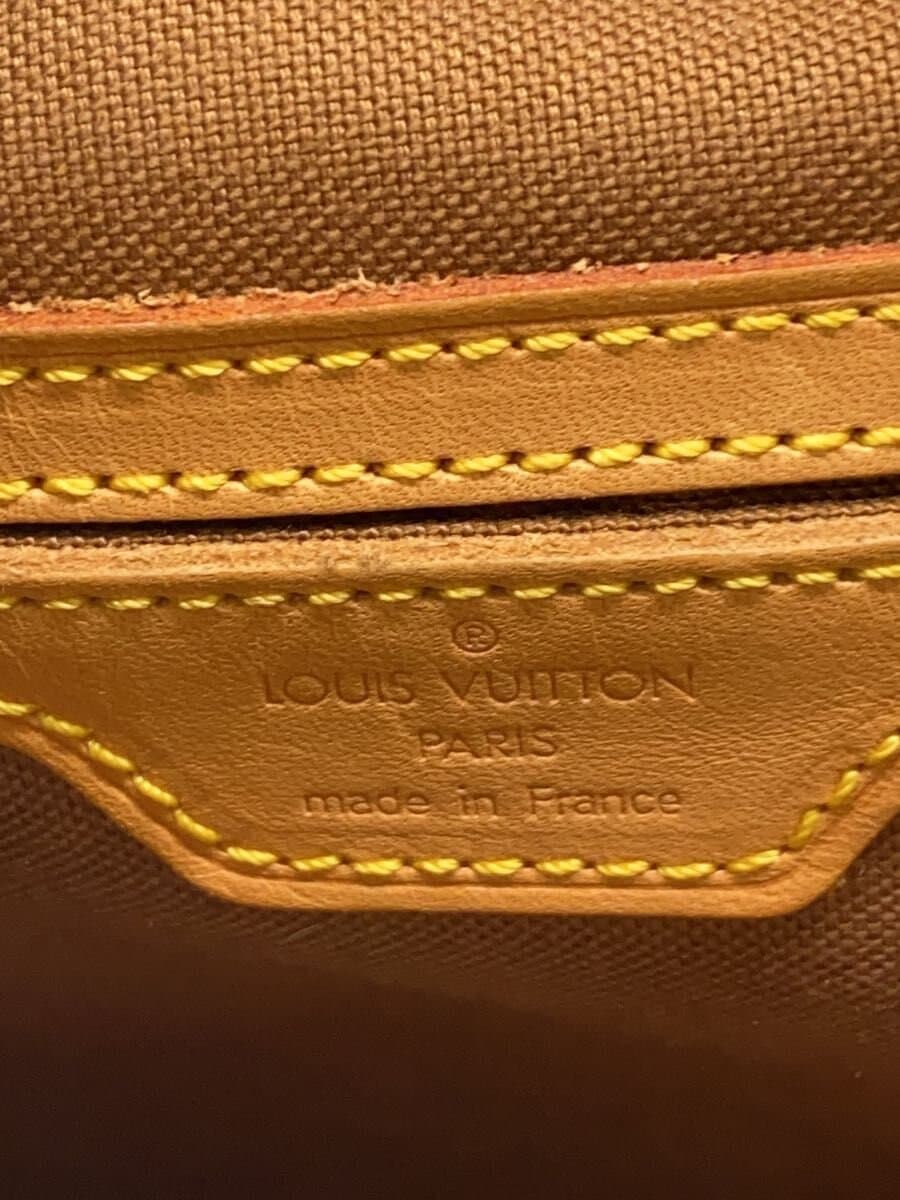 LOUIS VUITTON Montsouris Soil Stain Hardware Scratch Leather Crack Backpack PVC BRW Monogram M51135 5