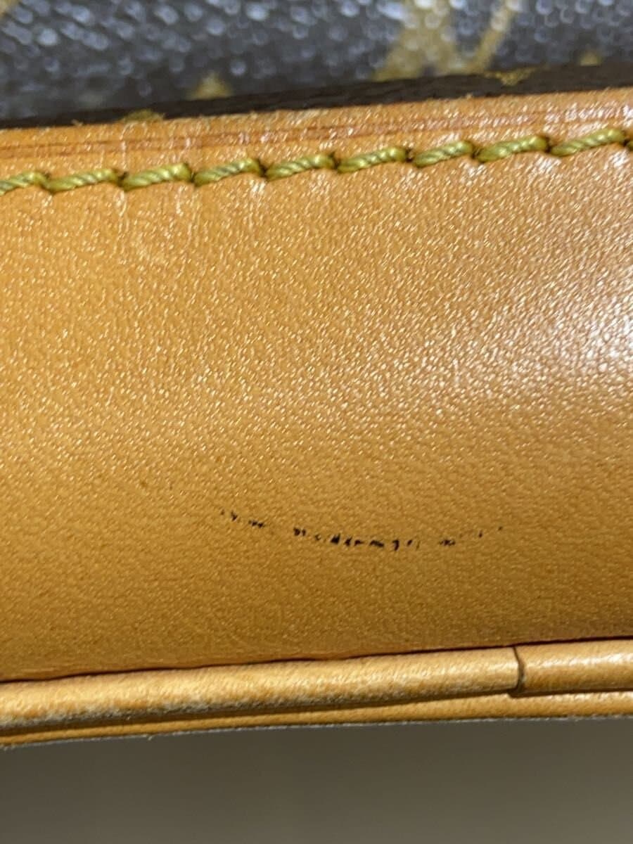 LOUIS VUITTON Montsouris Soil Stain Hardware Scratch Leather Crack Backpack PVC BRW Monogram M51135 8