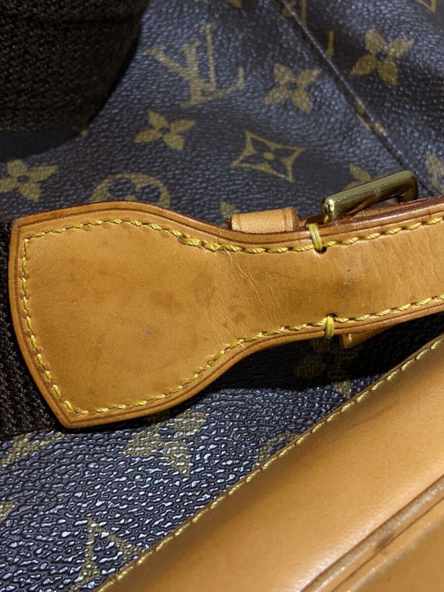 LOUIS VUITTON Montsouris Soil Stain Hardware Scratch Leather Crack Backpack PVC BRW Monogram M51135 9