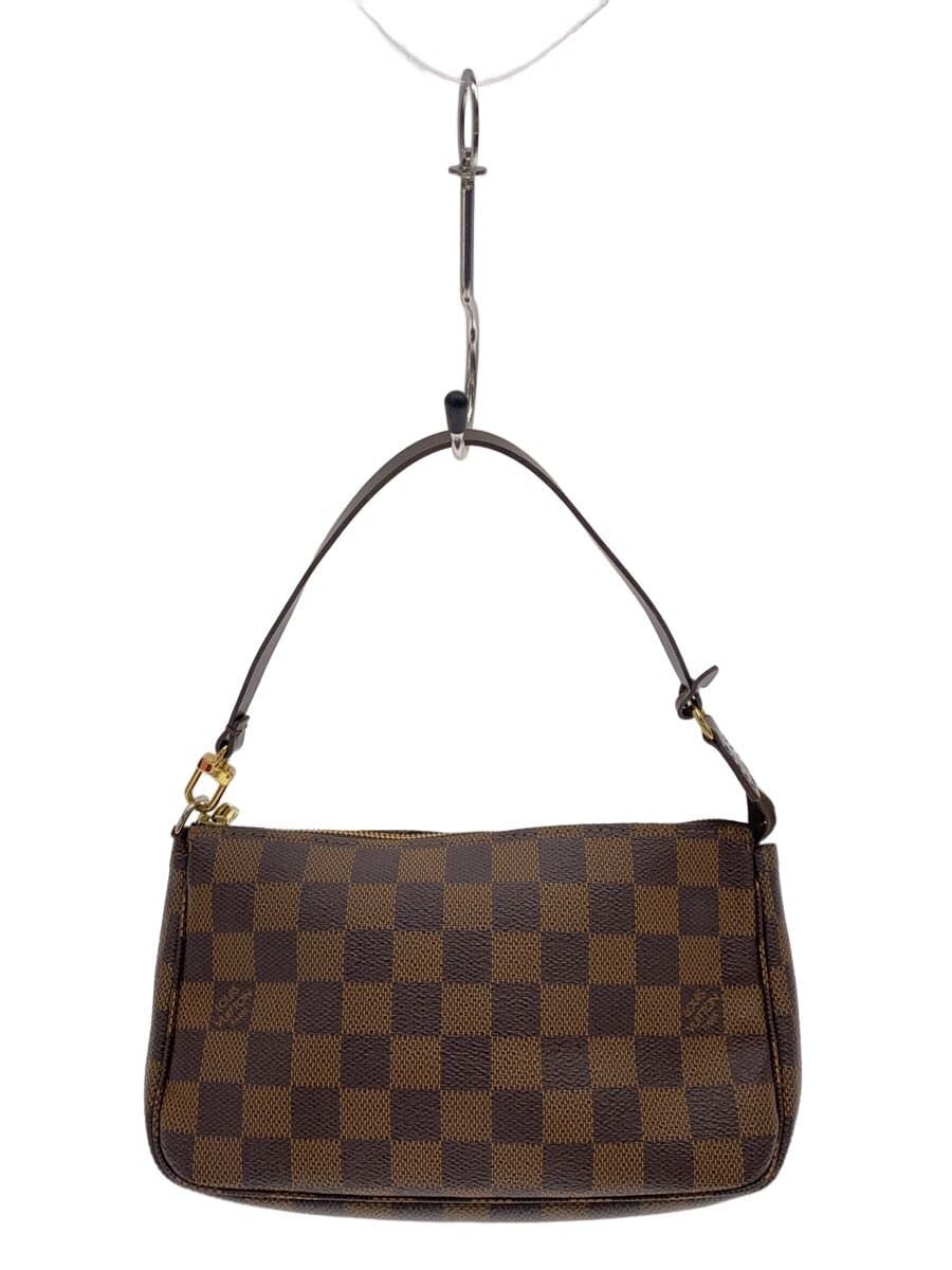LOUIS VUITTON Pochette Accessoires Hardware Base Crack Inside With Stain Pouch PVC BRW N51985