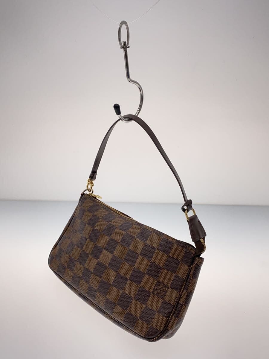 LOUIS VUITTON Pochette Accessoires Hardware Base Crack Inside With Stain Pouch PVC BRW N51985 2