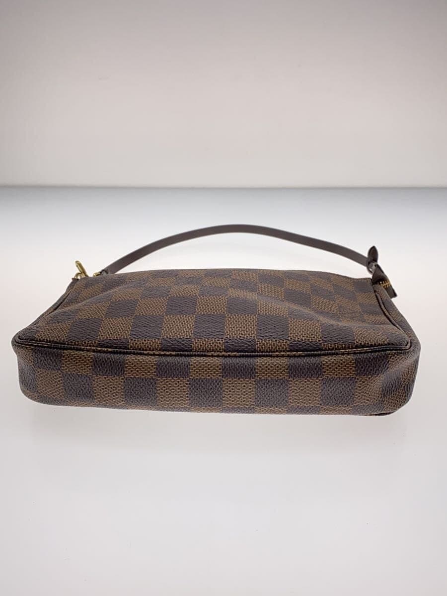 LOUIS VUITTON Pochette Accessoires Hardware Base Crack Inside With Stain Pouch PVC BRW N51985 4