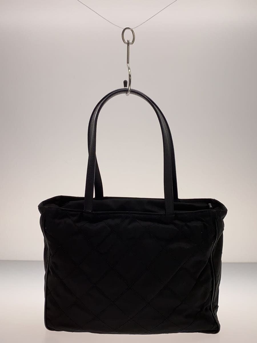 PRADA Logo Hand Handbag BLK BR2218 3