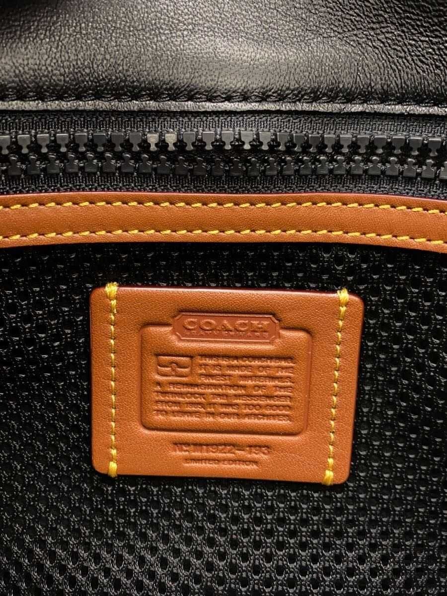 COACH Shoulder Bag Leather BLK Solid 193 5