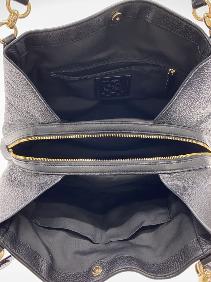 COACHF80268 Handbag PVC BLK Solid 6