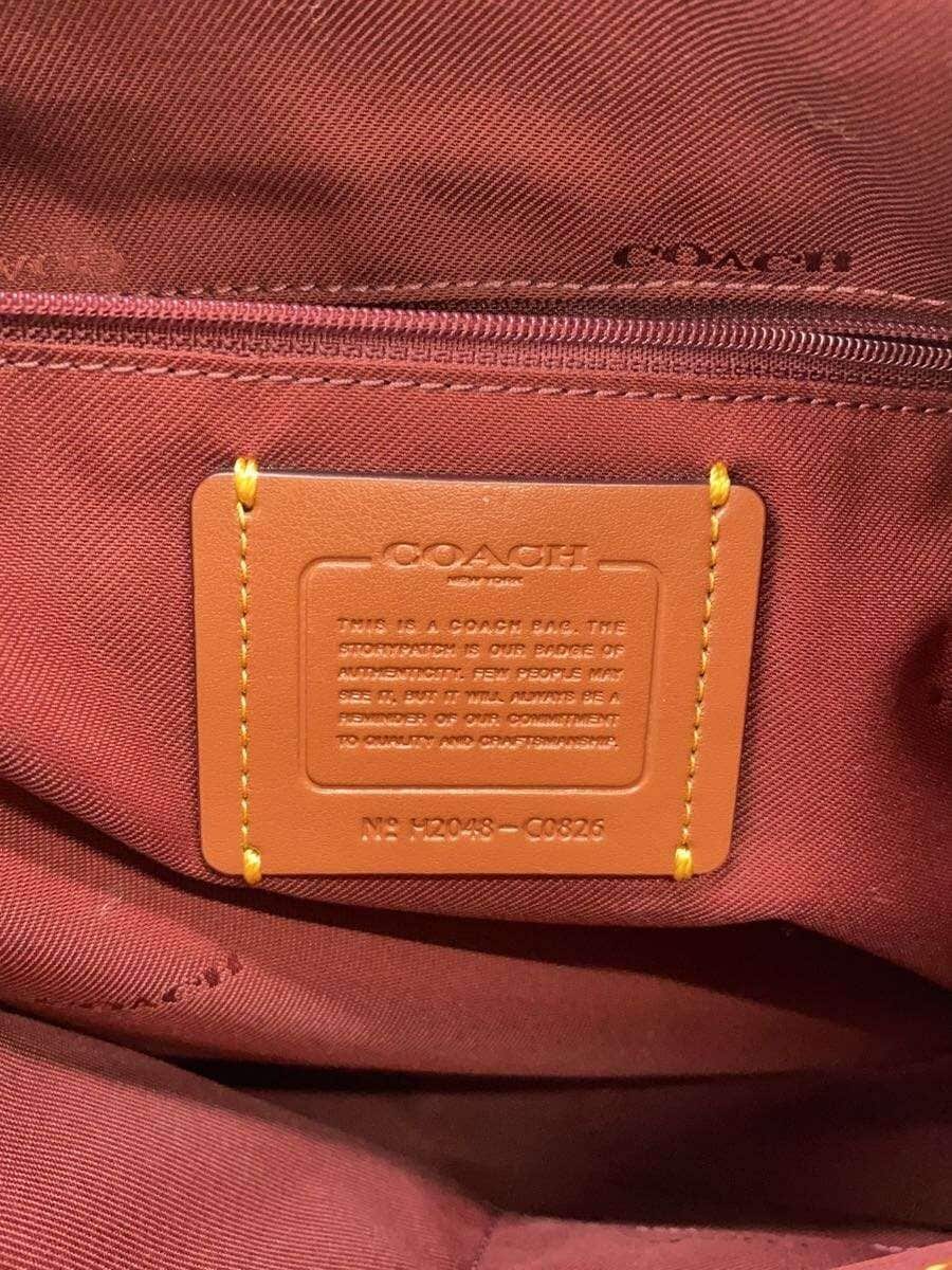 COACH 2WAY Shoulder Bag Leather Bicolor PNK BRW C0826 5