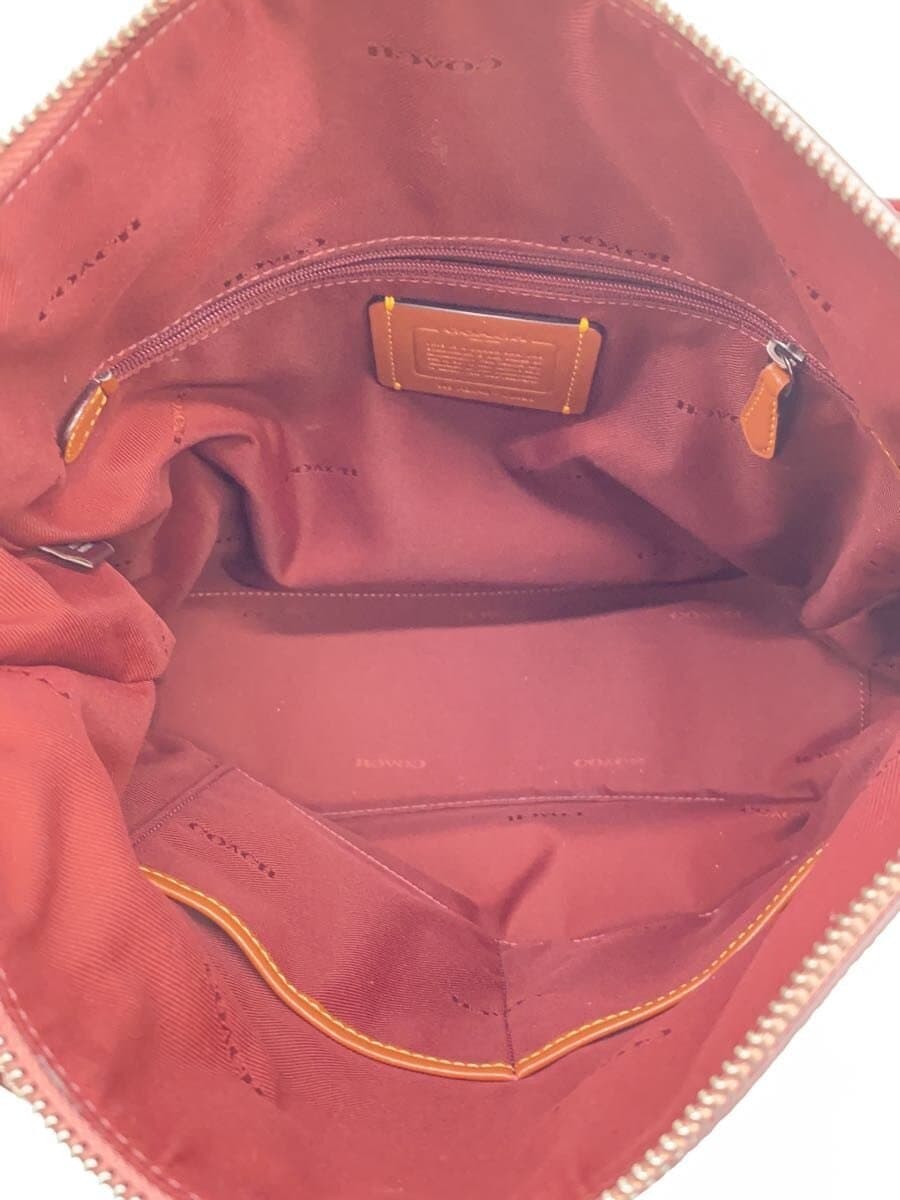 COACH 2WAY Shoulder Bag Leather Bicolor PNK BRW C0826 6