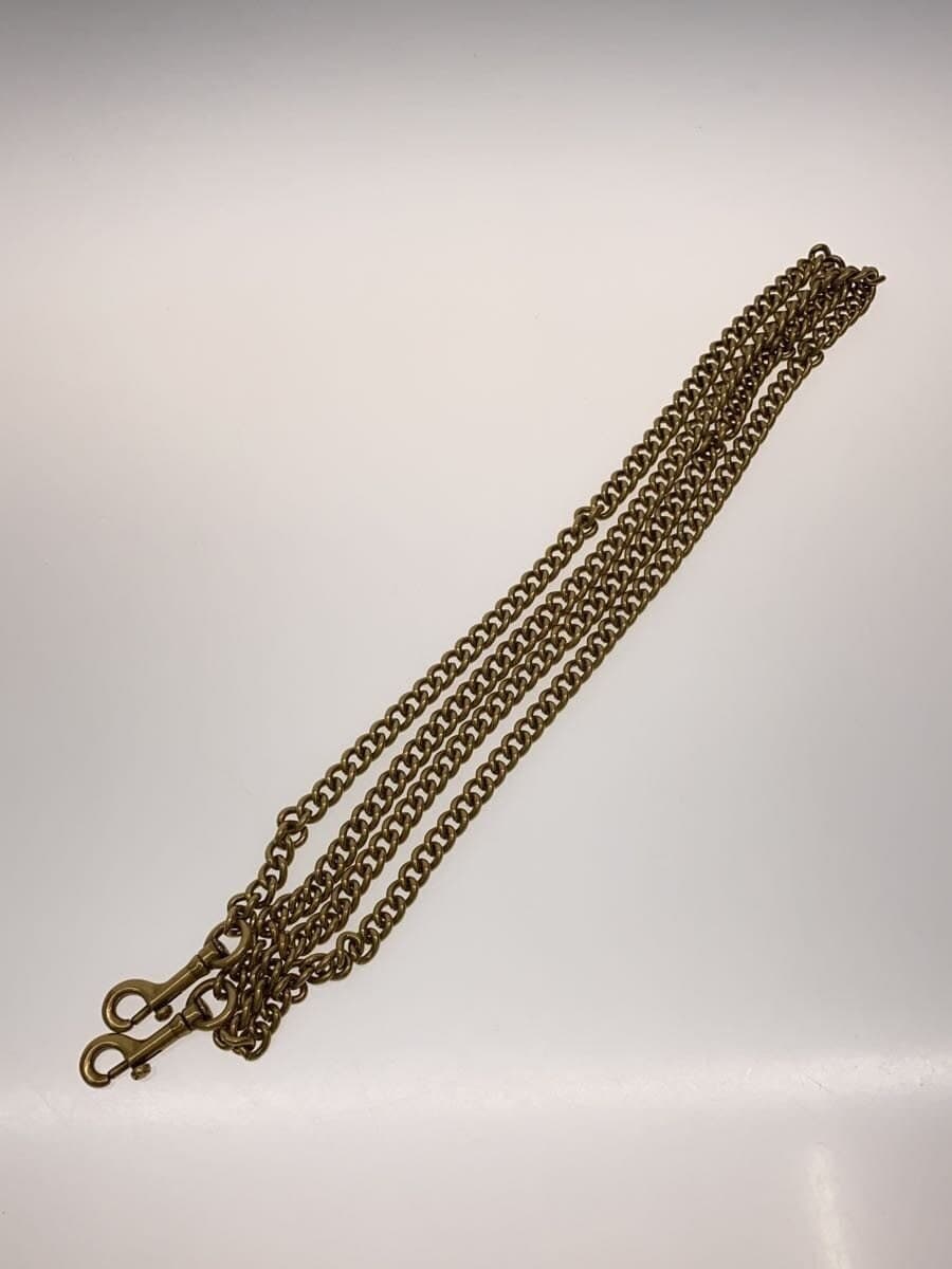 COACH chain shoulder wallet leather studs WHT 66624 8