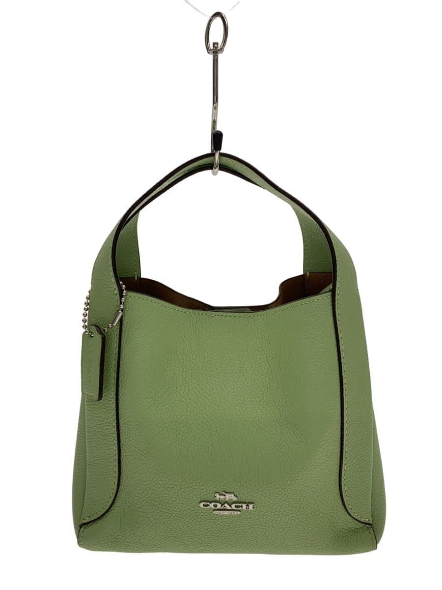 COACH 2WAY Shoulder Bag Leather GRN Plain 78800