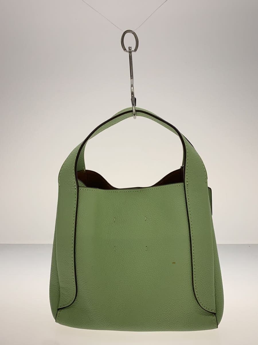 COACH 2WAY Shoulder Bag Leather GRN Plain 78800 3