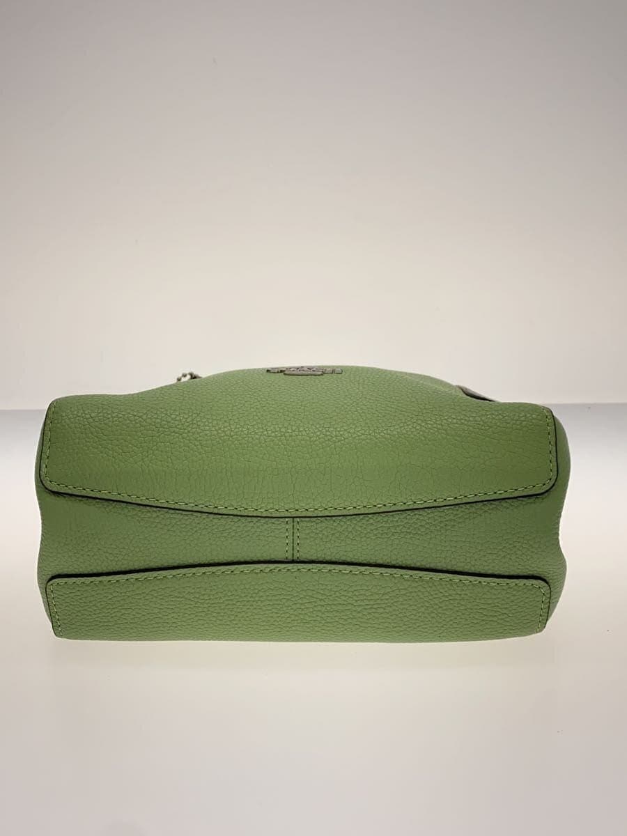 COACH 2WAY Shoulder Bag Leather GRN Plain 78800 4
