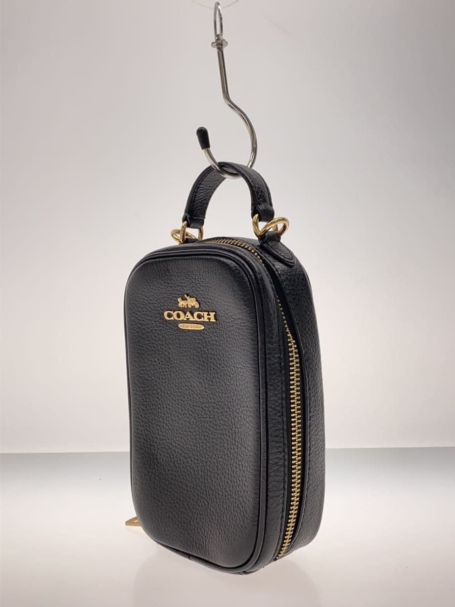 COACH Mini Shoulder Bag 2WAY Leather Black CB854 2