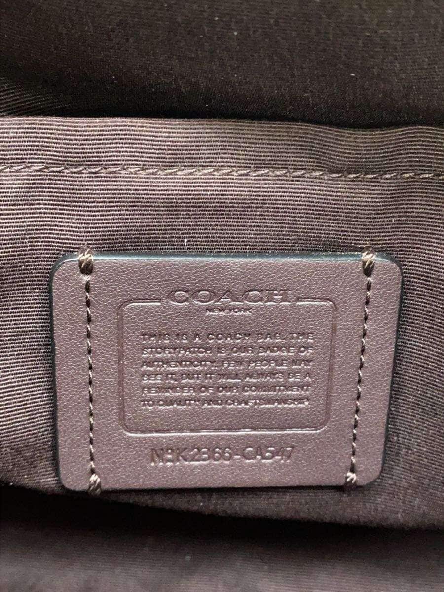 COACH shoulder bag [procurement] leather NVY all-over pattern CA547 5