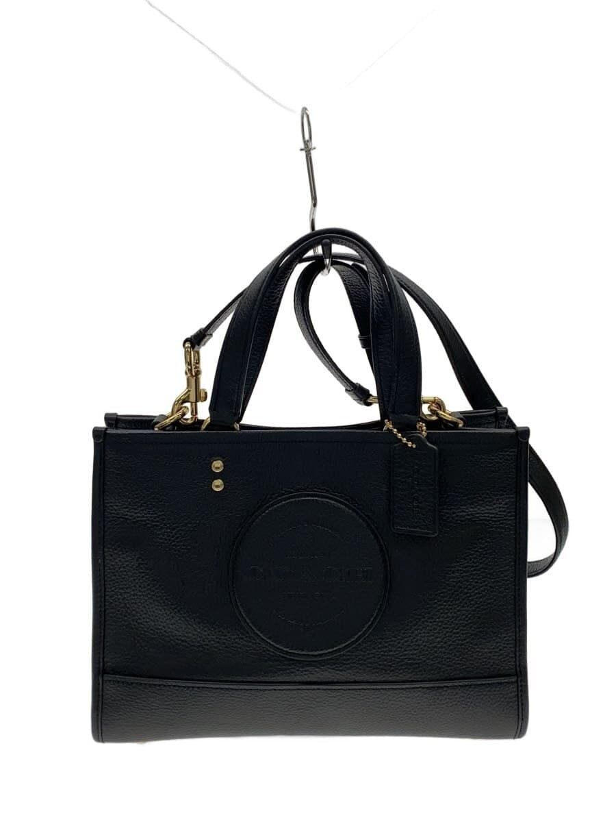 COACH 2WAY Shoulder Bag Leather Black C2004