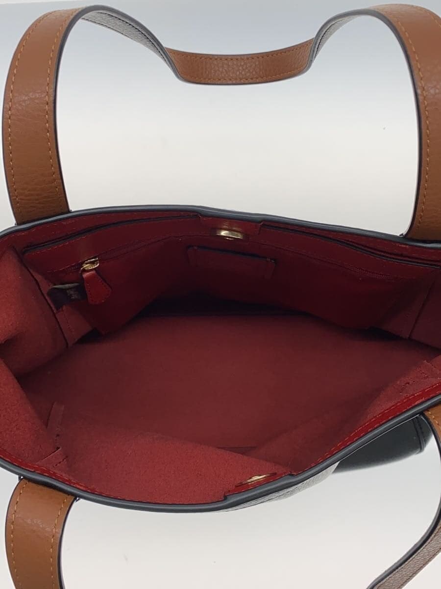COACH logo tote bag leather BLK H2254 6