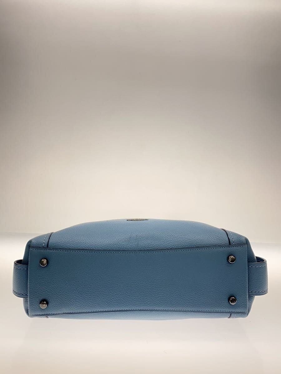 COACH Tote Bag Leather Blue A1957 4