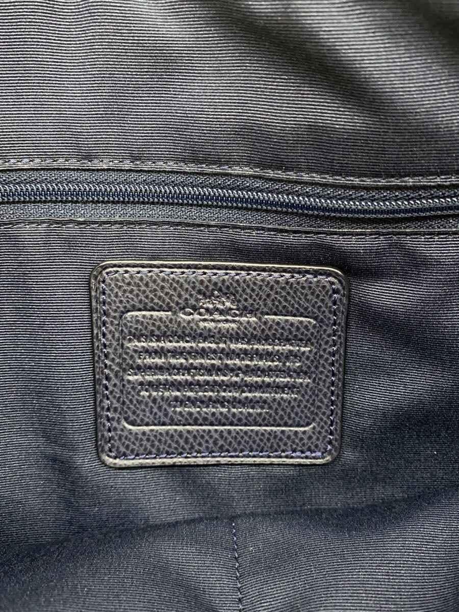 COACH tote bag [purchase] leather NVY plain H1561 5