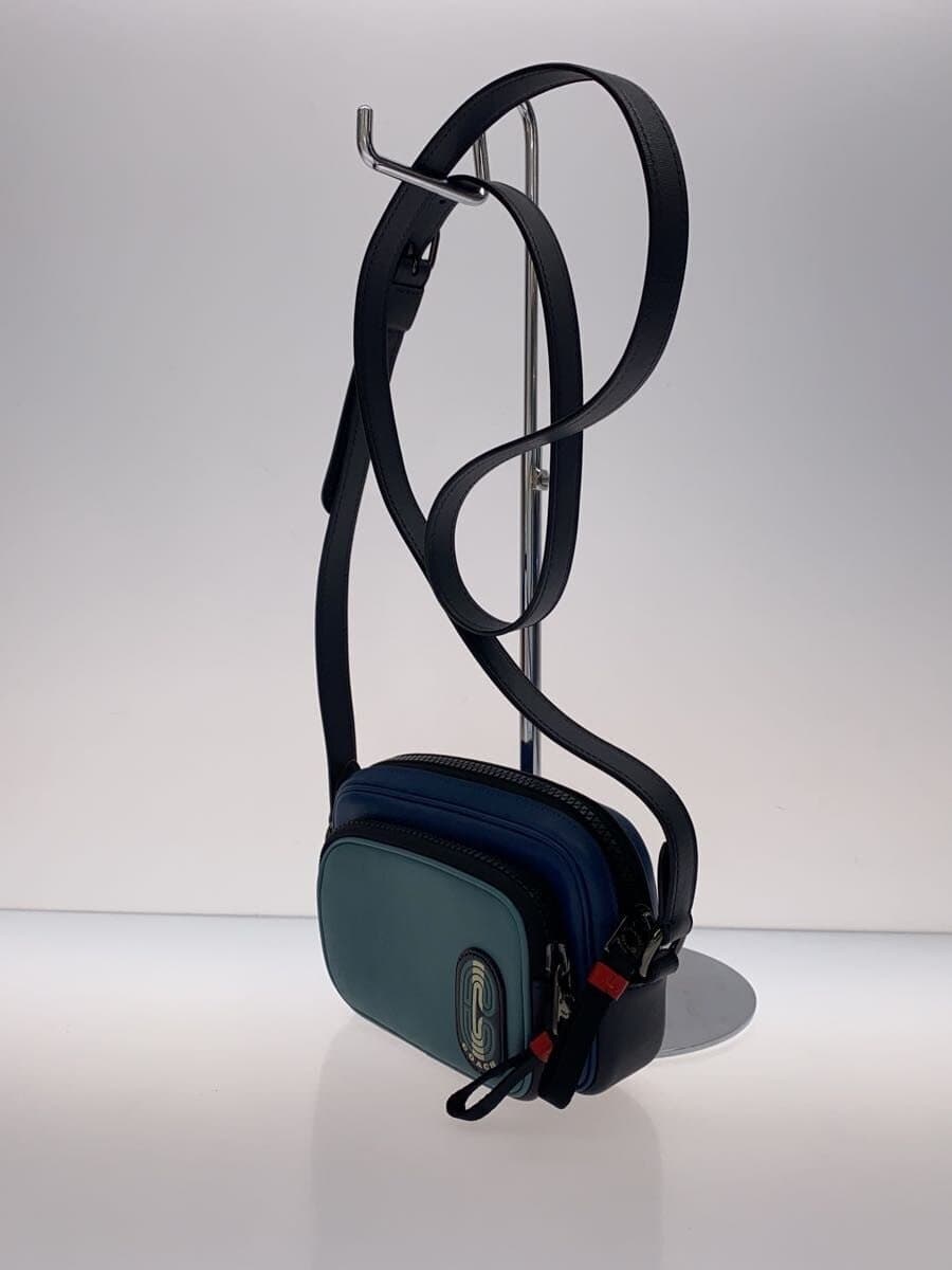 COACH Mini Shoulder Bag Leather Blue C4296 2