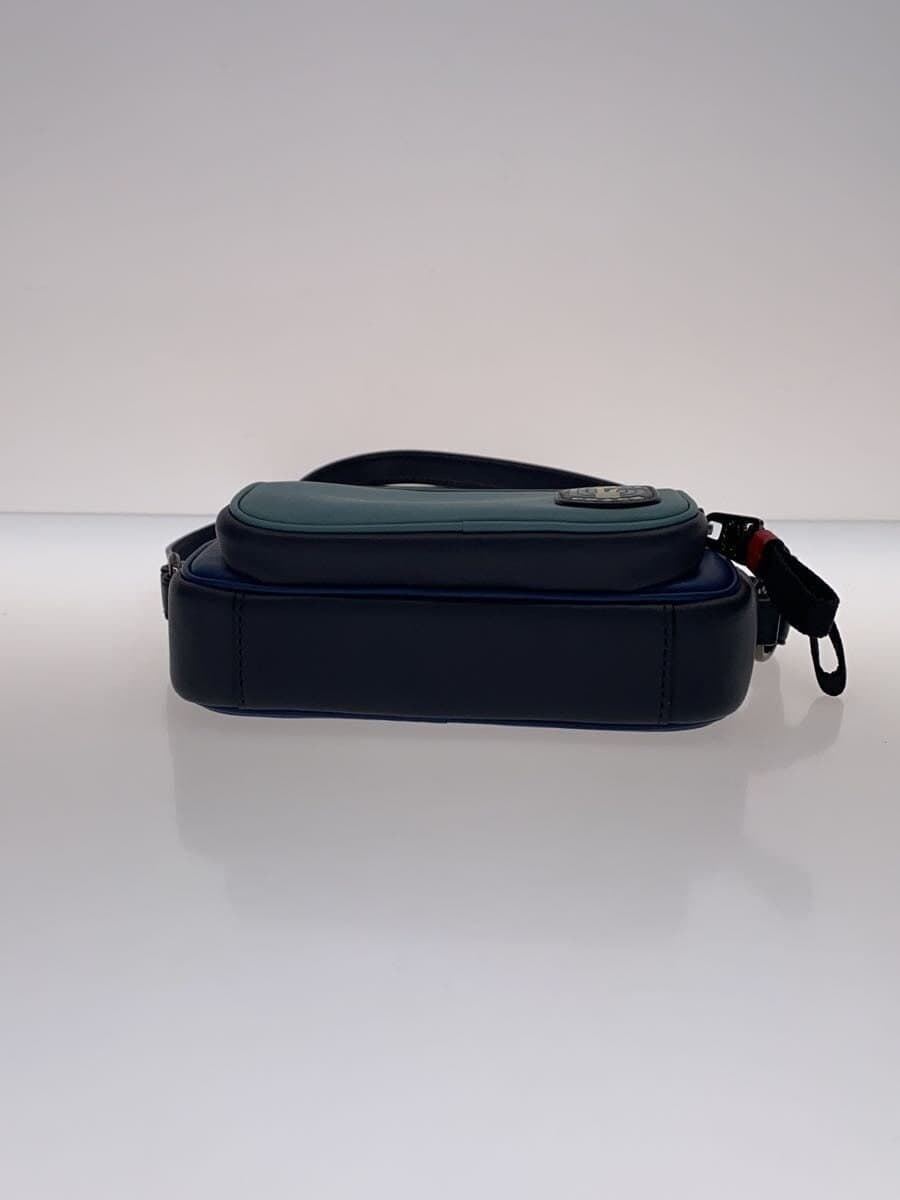 COACH Mini Shoulder Bag Leather Blue C4296 4