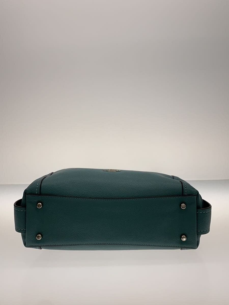 COACH Edie Shoulder Bag Leather BLU Solid 57125 4