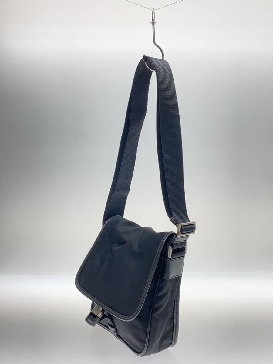 PRADA Shoulder Bag Nylon BLK Solid 2