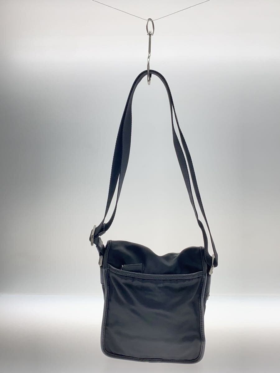 PRADA Shoulder Bag Nylon BLK Solid 3