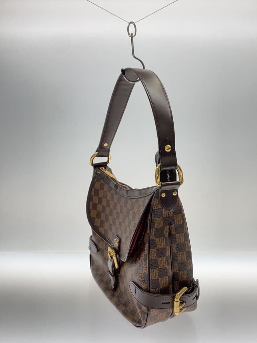 LOUIS VUITTONN51200 Damier Highbury Handbag PVC BRW Check 2