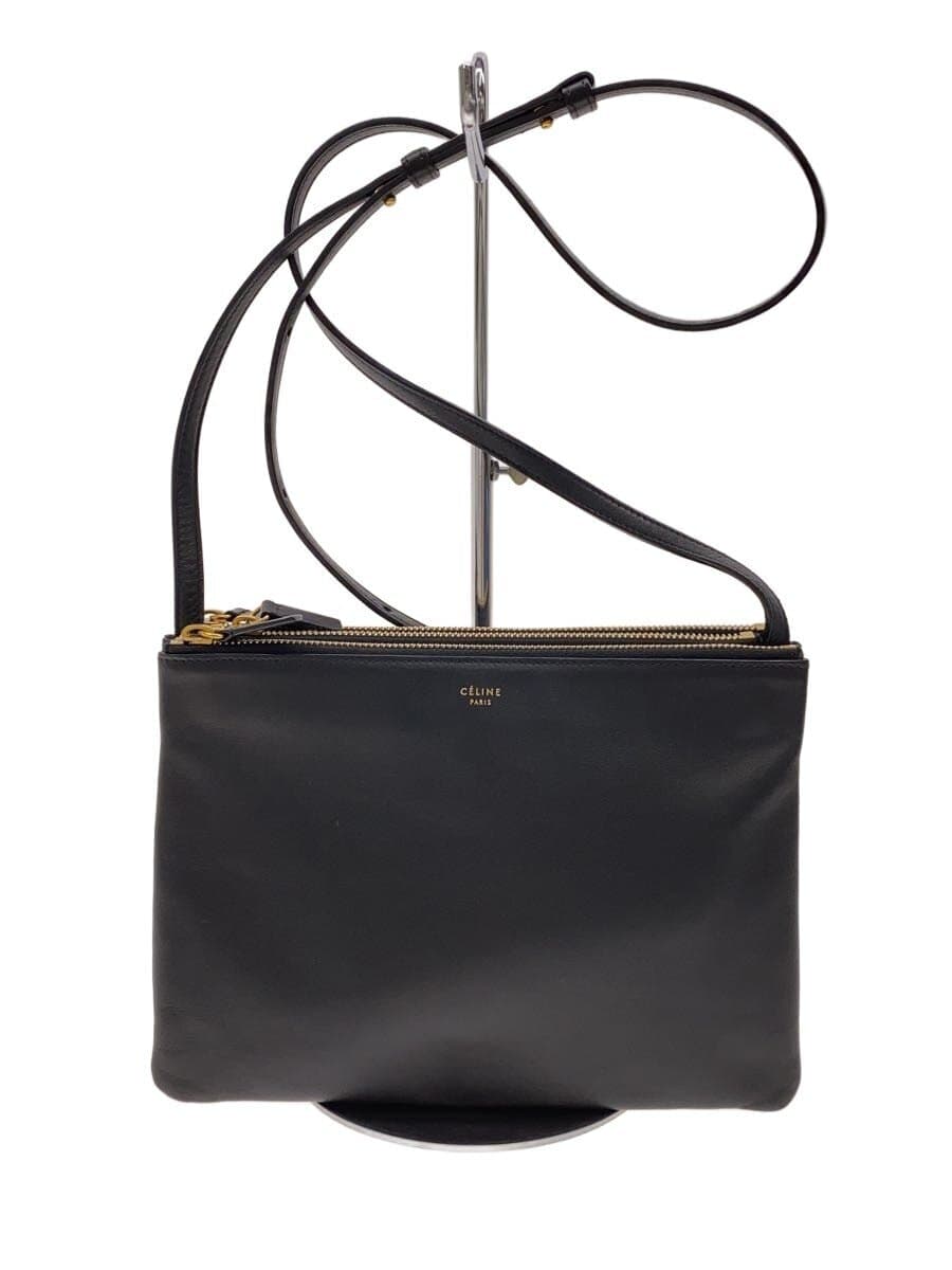 CELINE Shoulder Bag BLK Solid