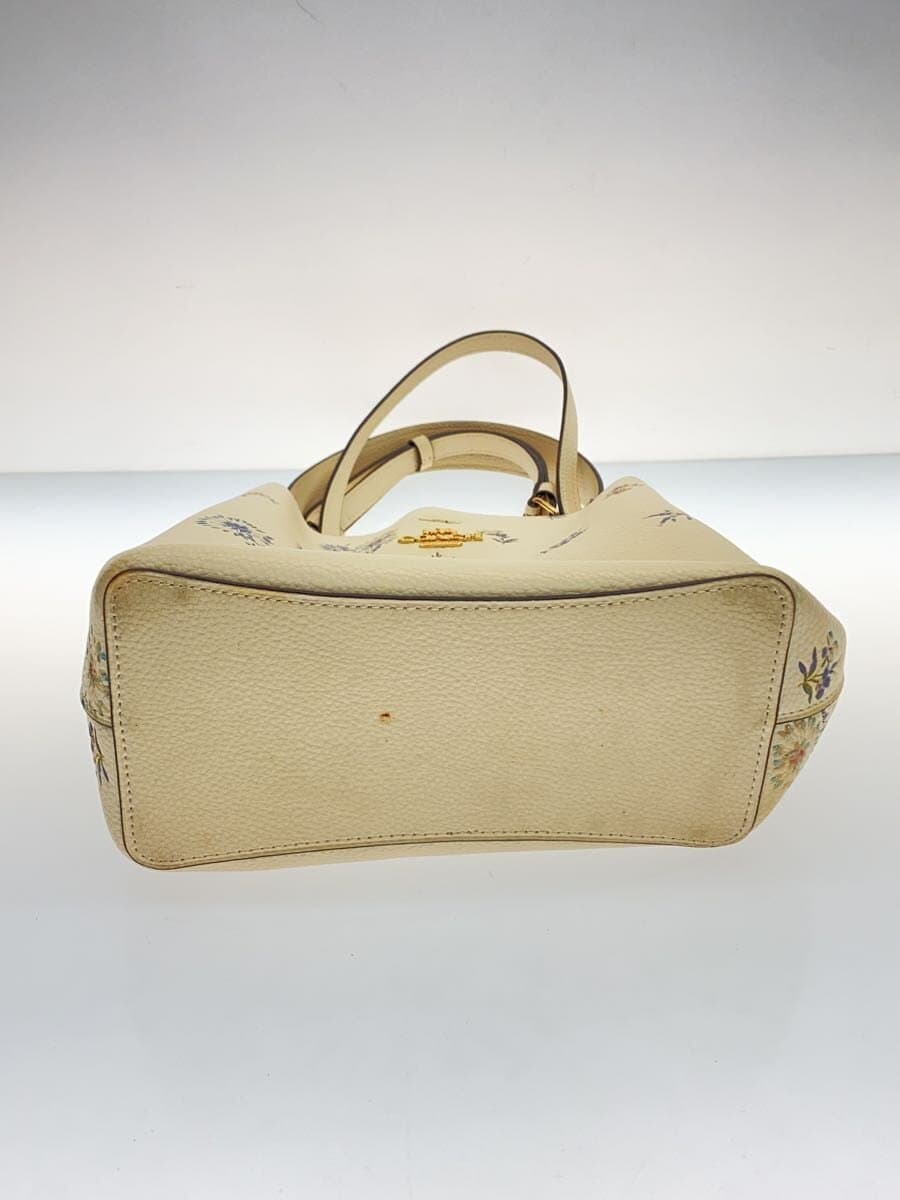 COACHCOACH Coach Small Town Bucket Bag Leather CRM Allover Pattern 2310 4