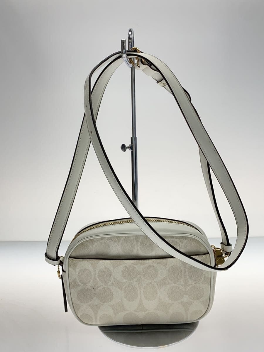 COACHCOACH Coach Shoulder Bag Mini Jamie Camera Bag Leather WHT All-over Pattern 3