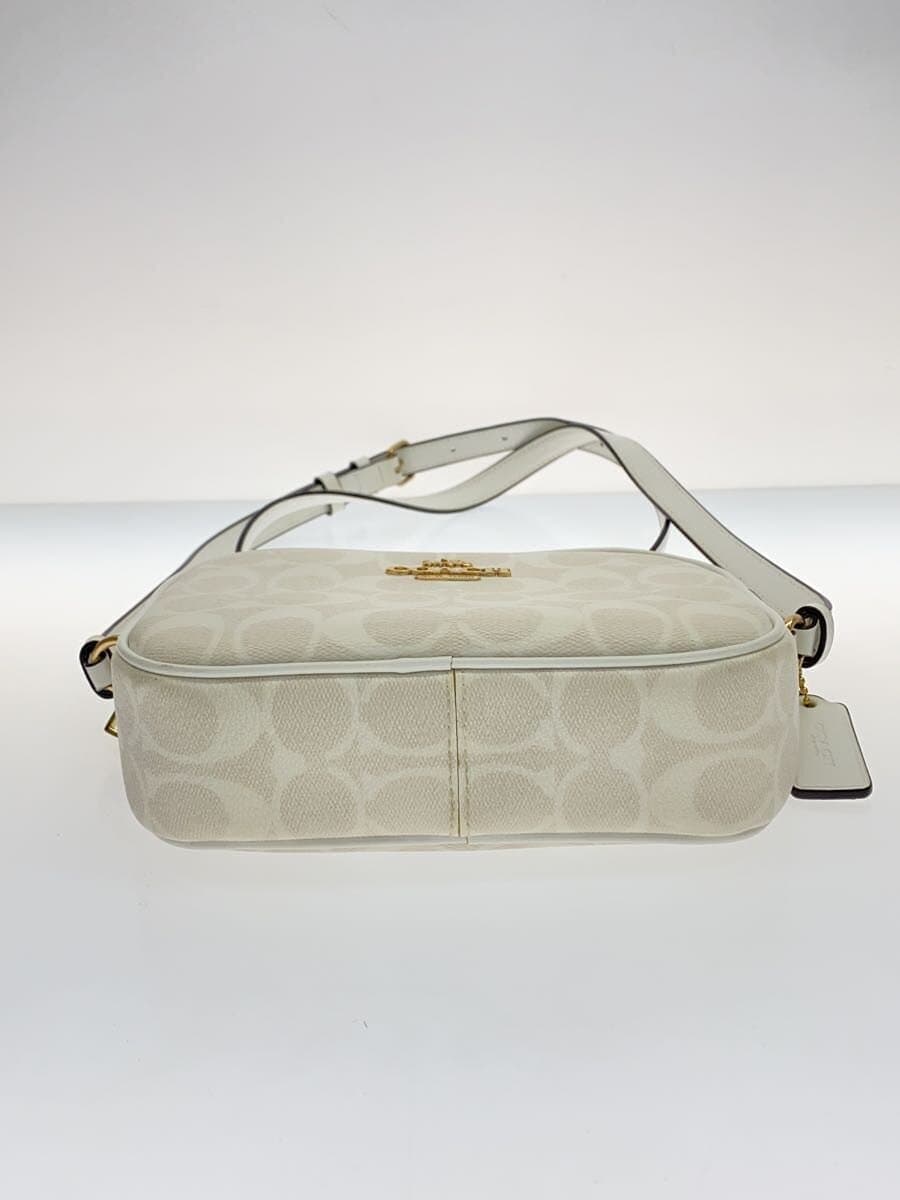 COACHCOACH Coach Shoulder Bag Mini Jamie Camera Bag Leather WHT All-over Pattern 4