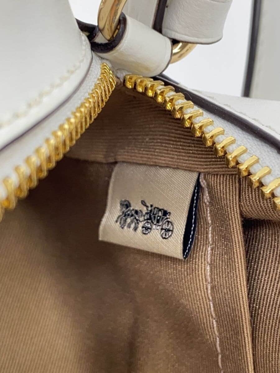 COACHCOACH Coach Shoulder Bag Mini Jamie Camera Bag Leather WHT All-over Pattern 5