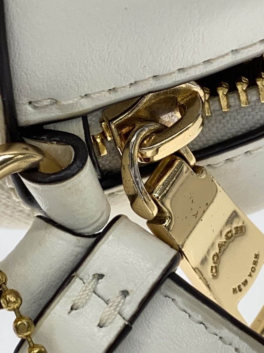 COACHCOACH Coach Shoulder Bag Mini Jamie Camera Bag Leather WHT All-over Pattern 7