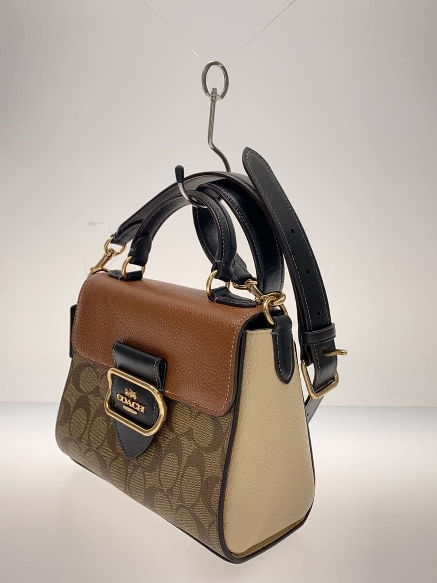 COACHCOACH Coach Morgan Top Satchel Color Block Signature Leather BRW Allover 2