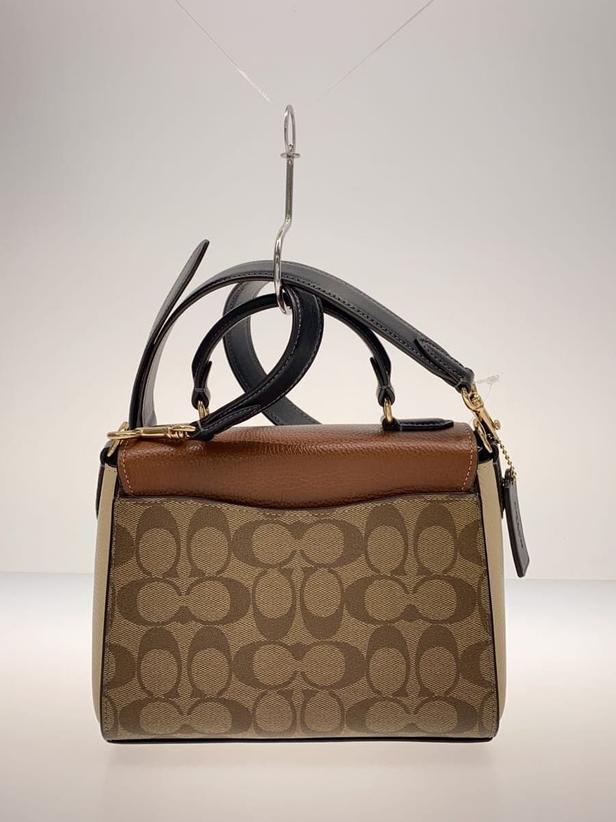 COACHCOACH Coach Morgan Top Satchel Color Block Signature Leather BRW Allover 3