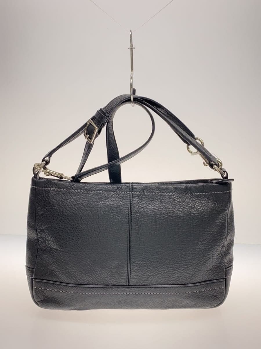 COACHCOACH Coach Handbag Leather Black Plain F24035 3