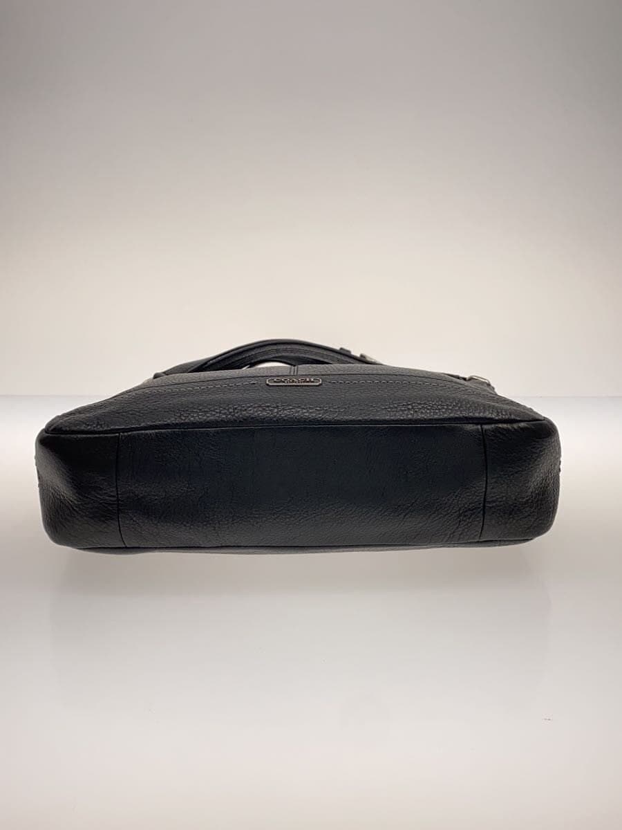 COACHCOACH Coach Handbag Leather Black Plain F24035 4