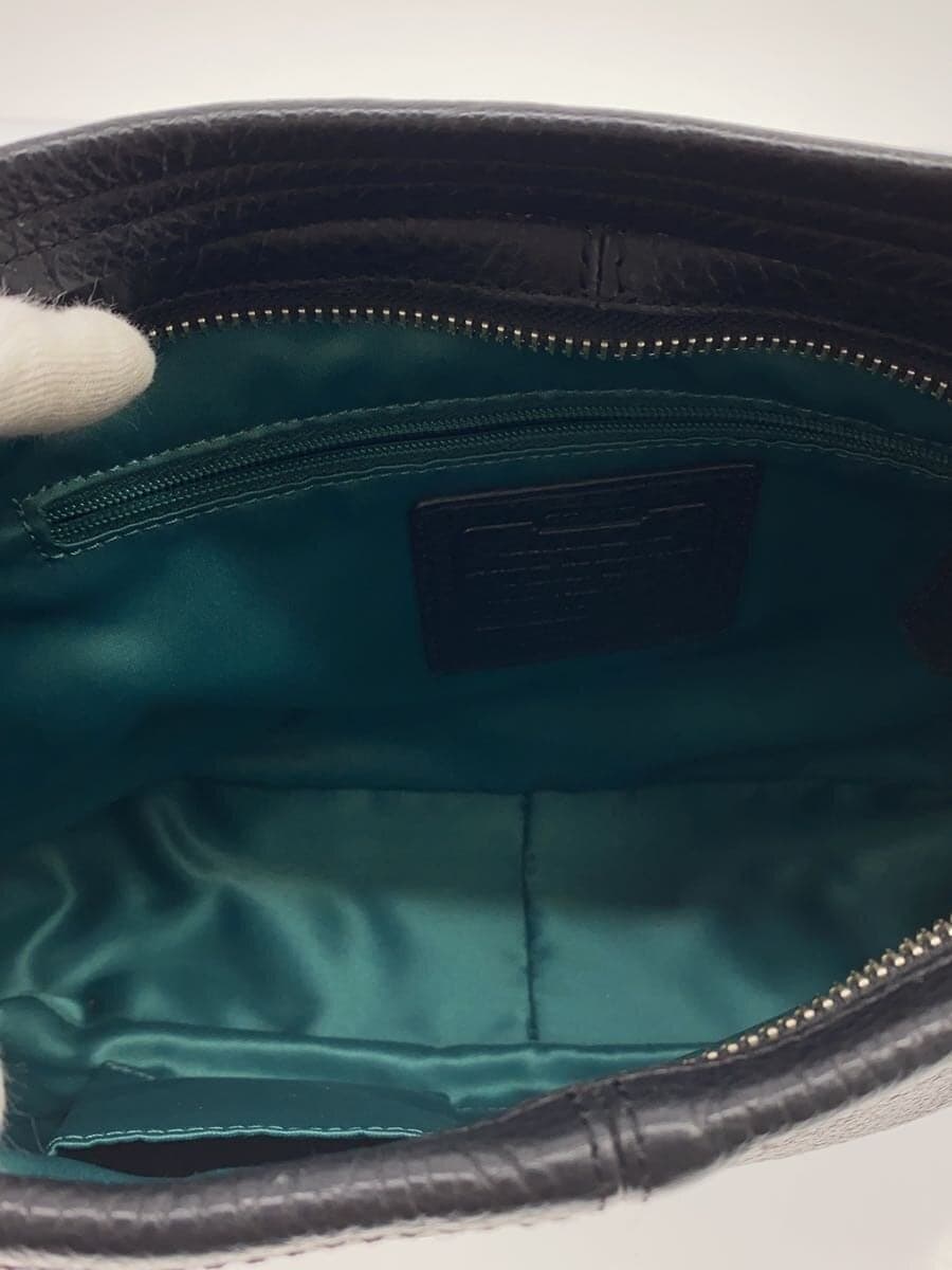 COACHCOACH Coach Handbag Leather Black Plain F24035 6